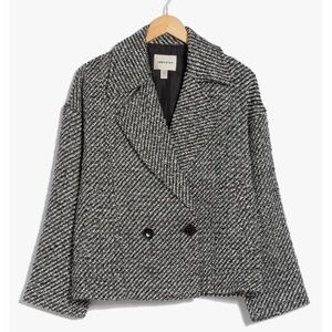 INDUSTRY REPUBLIC CLOTHING size 8 NWT wool blend Two-Button Tweed Jacket